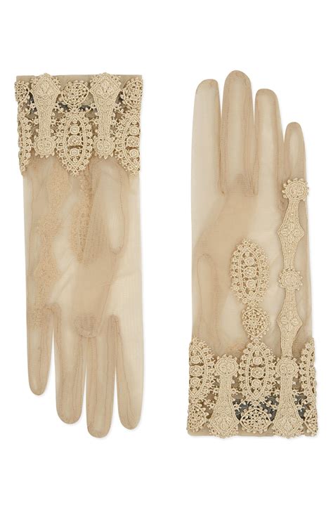 gucci inspired lace gloves